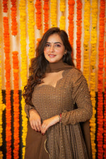 Thumbnail for Yash Enterprise Night Star Embroidered Georgette Suit Set