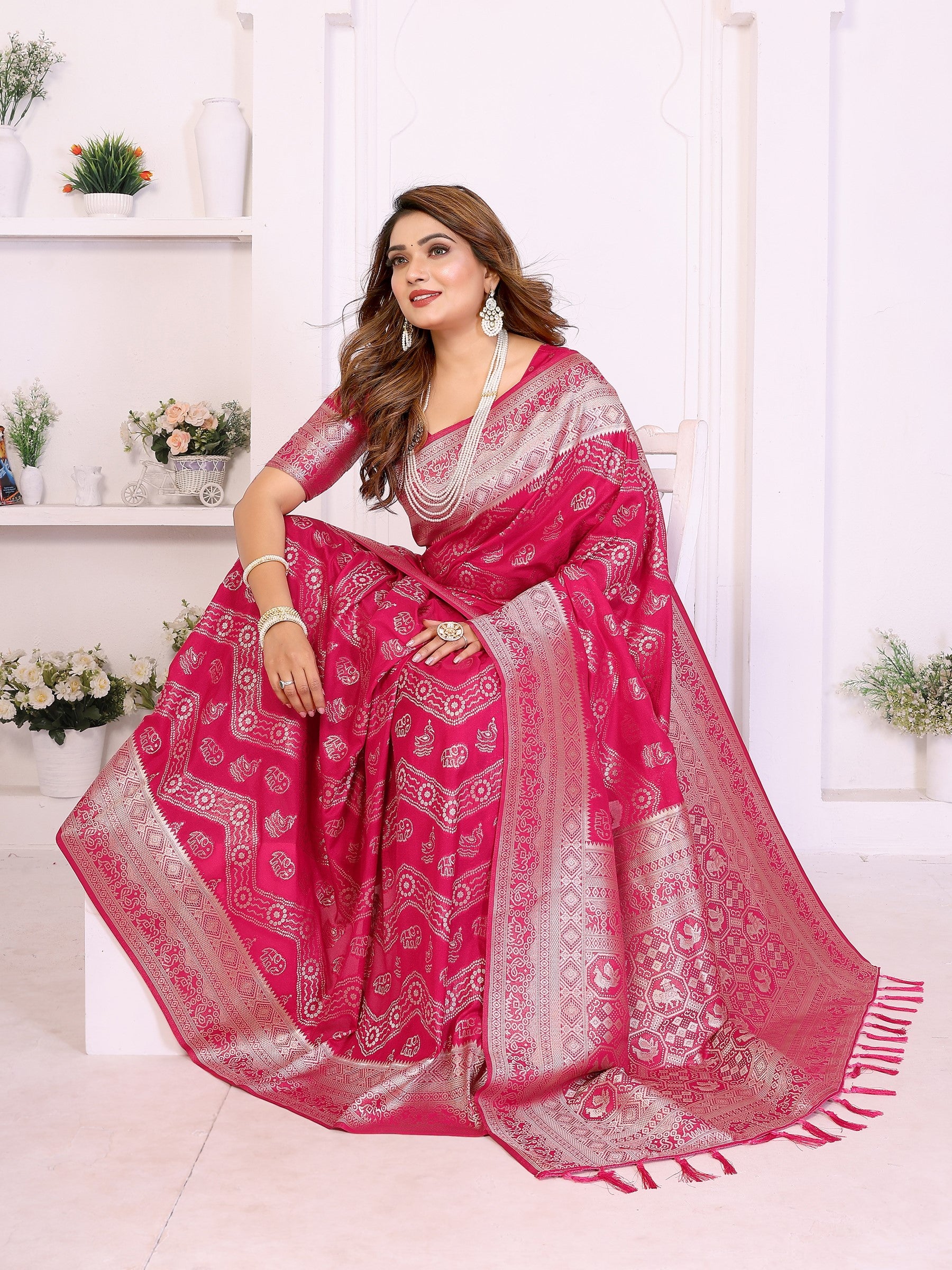 Anaita Premium Georgette Silk Saree - Distacart