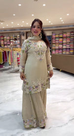 Thumbnail for Yash Enterprise Pista Crep Silk Party Wear Embriodery Paty Wear Suit Set