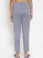 Thumbnail for TAG 7 Women Grey Woolen Ankle-Length Leggings Pants - Distacart