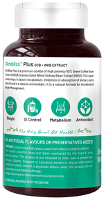 Thumbnail for bliss welness weight management carb controller green coffee bean extract veg capsule