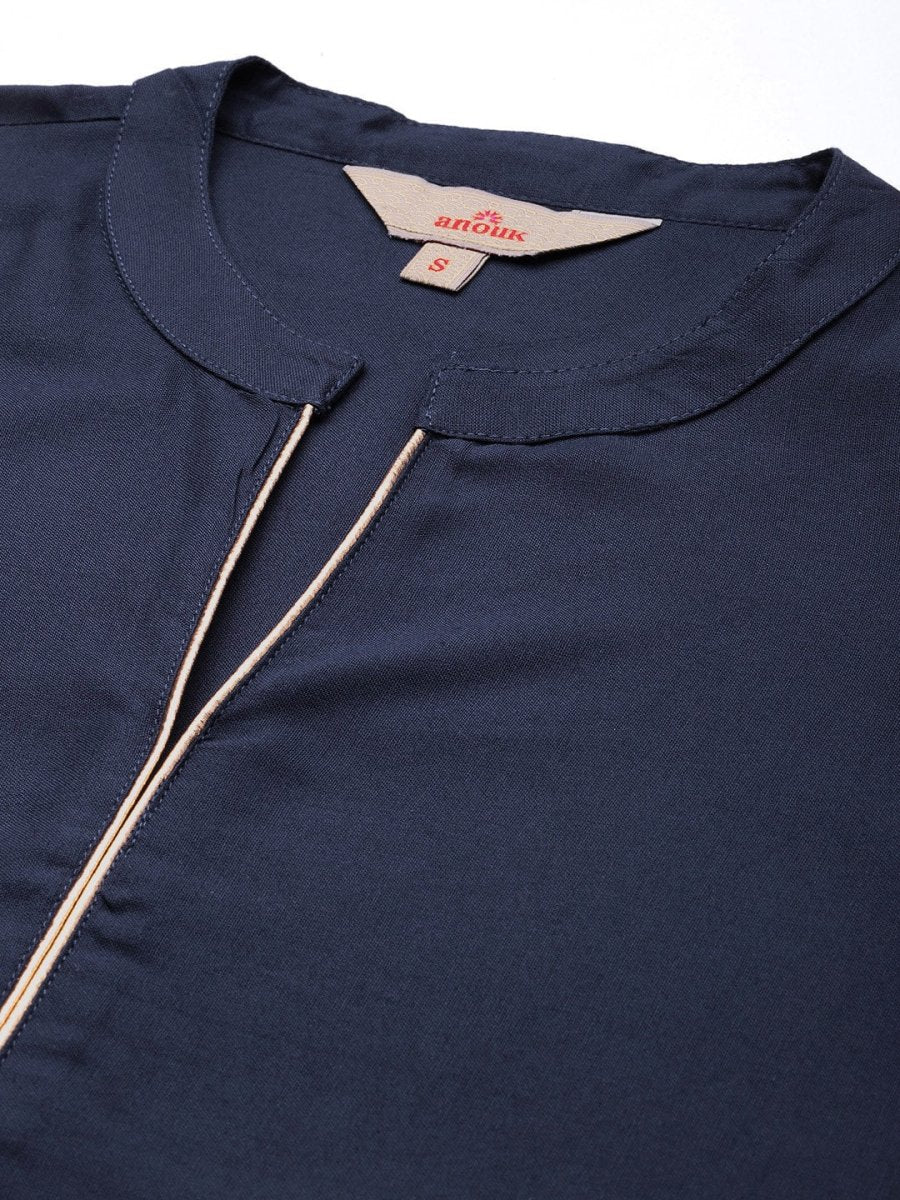 Anouk Printed Kurta with Trousers & With Dupatta - Distacart