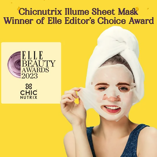 Chicnutrix Korean Clear Skin Routine Combo - Super C + Illume Sheet Mask - Distacart