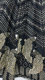 Thumbnail for Jyoti Fashion Women's Black Bridal Net Fancy Foil & Sequins with Multi Thread Embroidered Wedding Lehenga Choli - Distacart