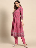 Thumbnail for All About You Women Floral Printed Regular Kurta with Trouser - Distacart