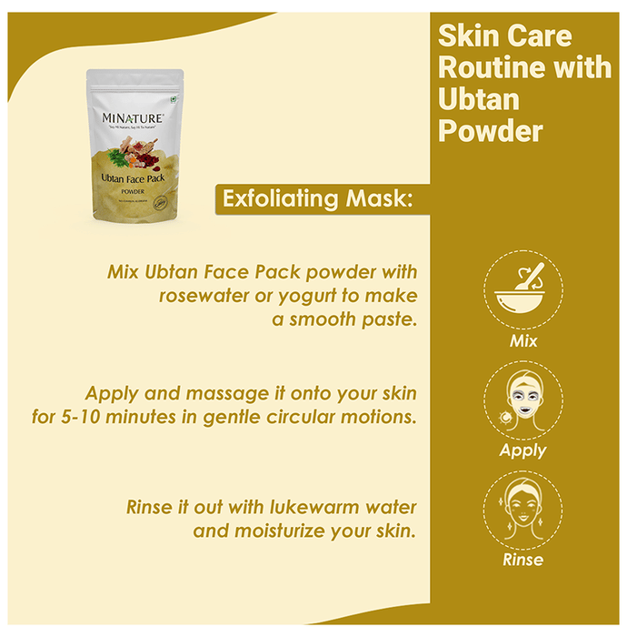 Minature Ubtan Face Pack Powder