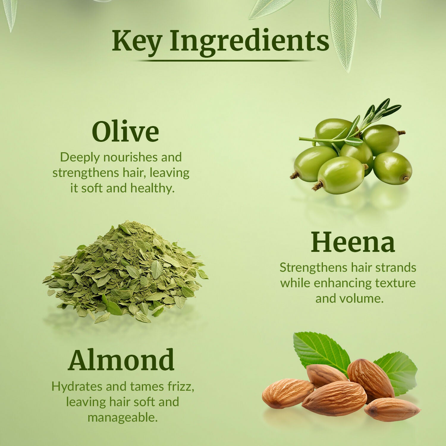 VI-JOHN Naturale Olive, Heena & Almond Styling Hair Cream Strength & Shine