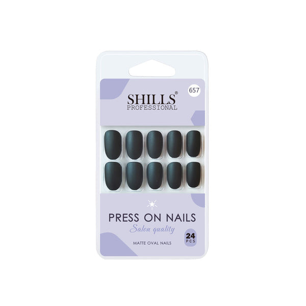 shills professional reusable press on nails oval spn657
