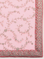 Thumbnail for kasee Floral Embroidered Sequinned Net Saree - Distacart
