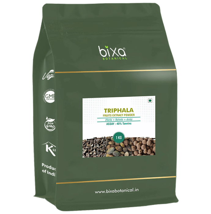 Bixa Botanical Triphala Fruits Extract Powder 40% Tannins