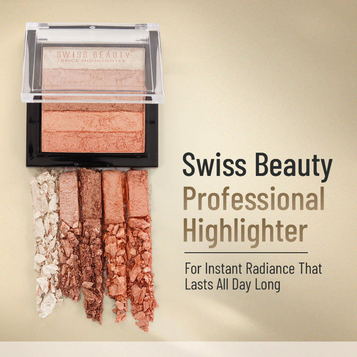 Swiss Beauty Brick Highlighter - 02 - Distacart