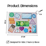 Thumbnail for Advit Toys Shapes Jigsaw Puzzle Triangle Rectangle Square | Educational Shape Learning Puzzle for Kids & Toddlers 2+ Years (24 Pieces + Book Inside) - Dista