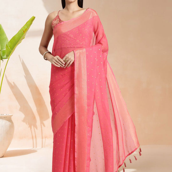 Mitera Floral Printed Ready to Wear Saree - Distacart