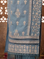 Thumbnail for Embroidered & Lace Detailed Kurta With Pant & Embroidered Dupatta Luxury, Multicolor - Hiral Fashion - Distacart