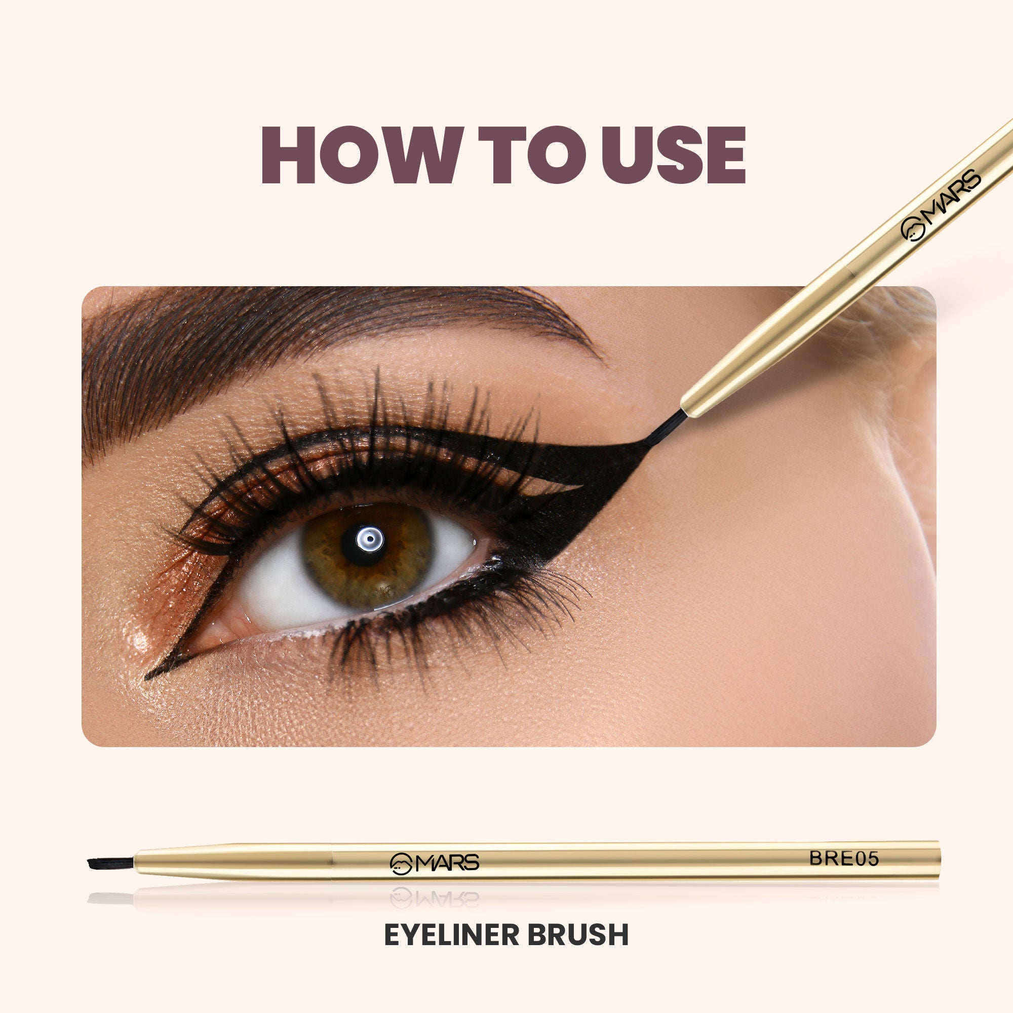 MARS Cosmetics Artist Arsenal Professional Eyeliner Brush