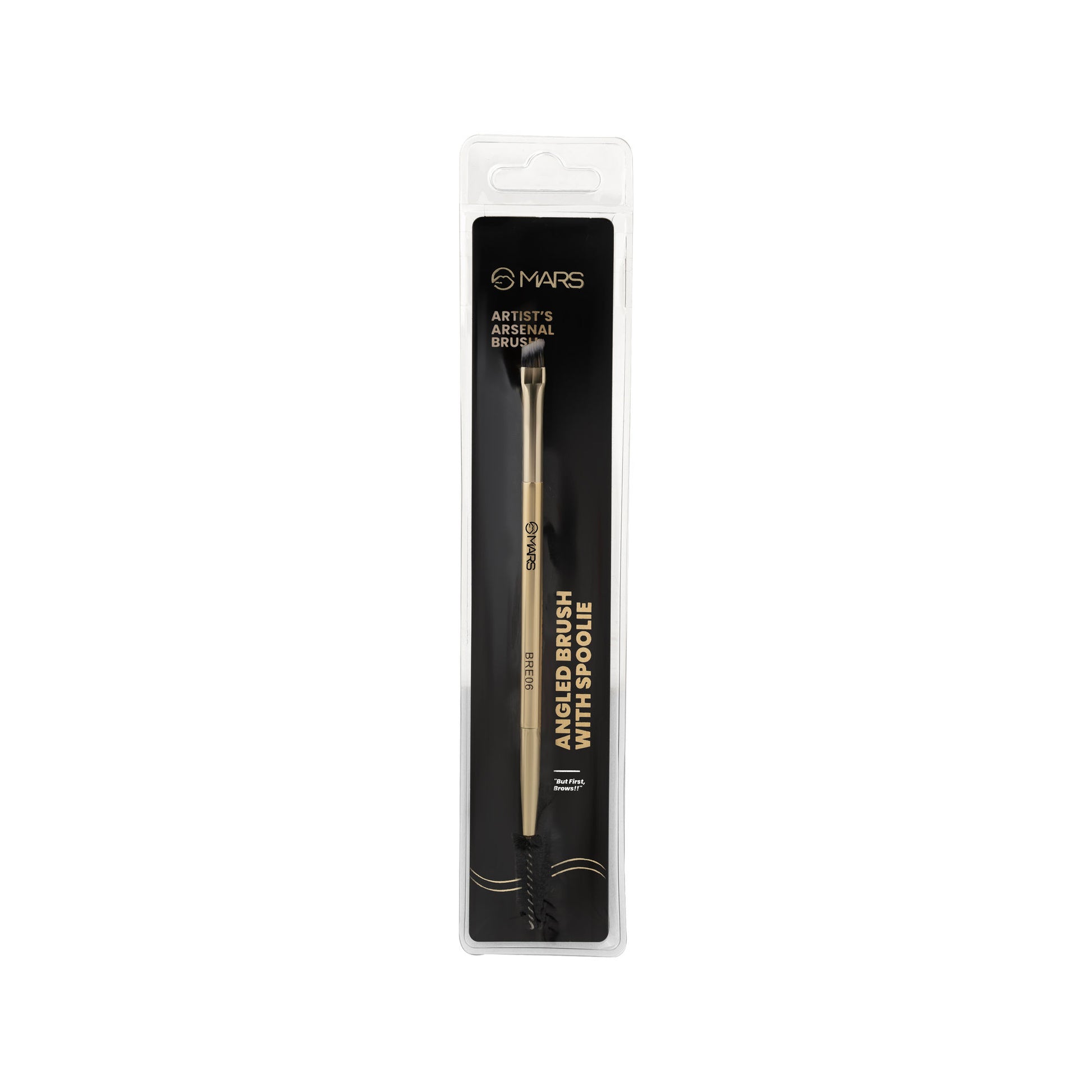 MARS Cosmetics Artist'S Arsenal Professional Angled Brush With Spoolie - Distacart