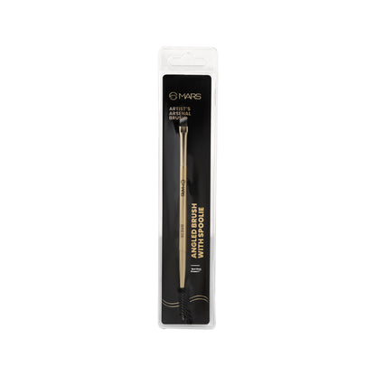 MARS Cosmetics Artist'S Arsenal Professional Angled Brush With Spoolie - Distacart