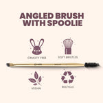 Thumbnail for MARS Cosmetics Artist'S Arsenal Professional Angled Brush With Spoolie - Distacart