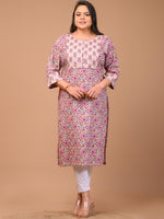 Thumbnail for Swasti Women Ethnic Motifs Printed Floral Kurta