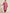 Sztori Women Plus Size Pink & Off White Printed Kurta