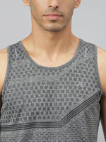 Thumbnail for Alcis Men Heather Anti-Static Slim-Fit Distance Running Singlet - Distacart