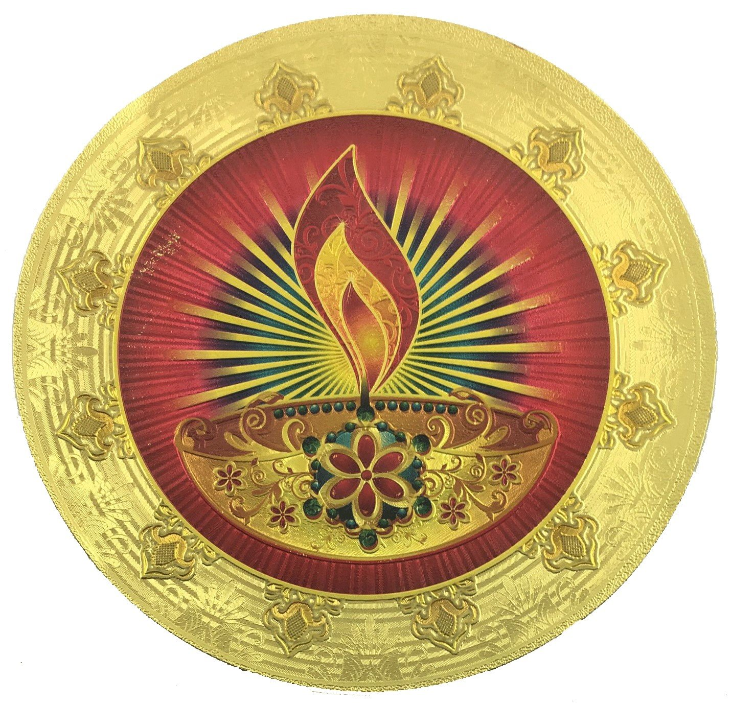 Stickerbazaar Micro Golden Embossing Rangoli Stickers - Distacart