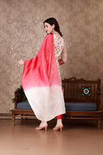 Thumbnail for Hand Embroidered & Floral Printed Kurta With Pant & Dupatta Luxury, Multicolor - Hiral Fashion - Distacart