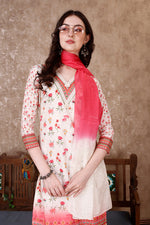 Thumbnail for Hand Embroidered & Floral Printed Kurta With Pant & Dupatta Luxury, Multicolor - Hiral Fashion - Distacart
