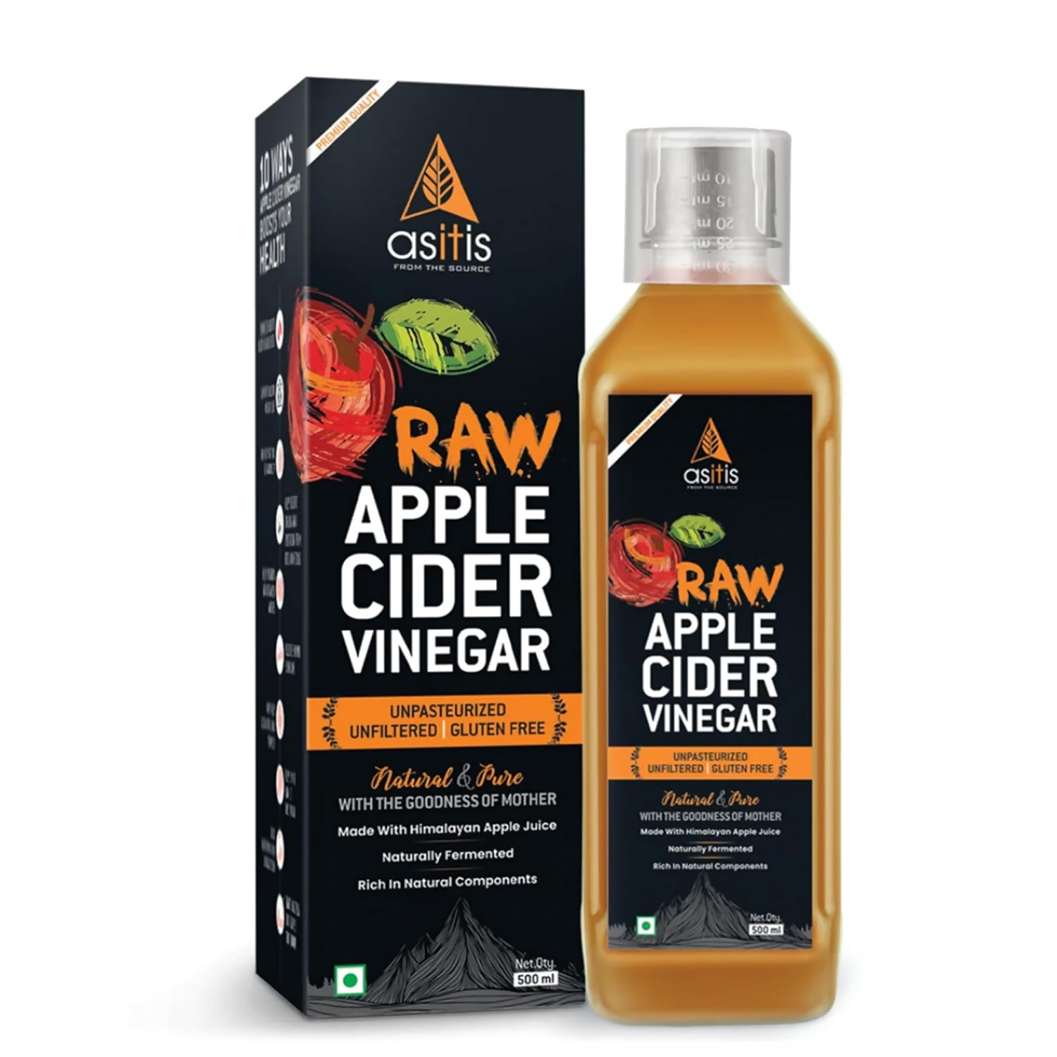 AS-IT-IS Nutrition Raw Apple Cider Vinegar with Mother - Distacart