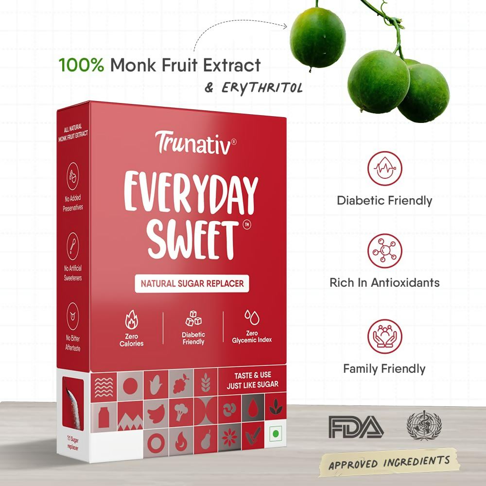 Trunativ Everyday Sweet Monkfruit Sweetener Powder - Distacart