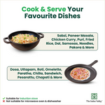 Thumbnail for The Indus Valley CASTrong Cast Iron Cookware Set: Tawa + Kadai, Kitchen Set for Home, Pre-seasoned, 100% Pure, Toxin-free, Induction