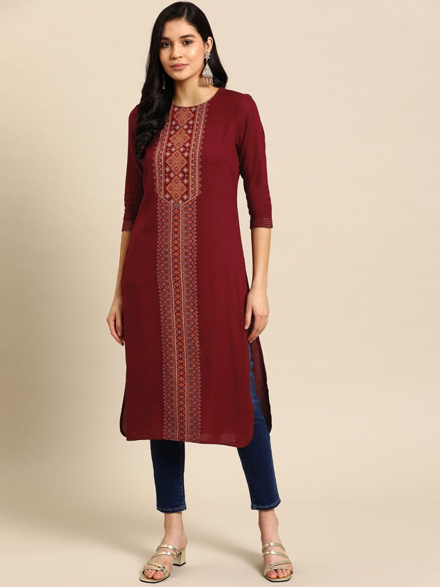 All About You Women Ethnic Motifs Printed Kurta - Distacart