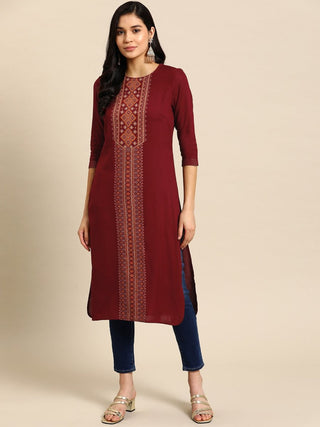 All About You Women Ethnic Motifs Printed Kurta - Distacart