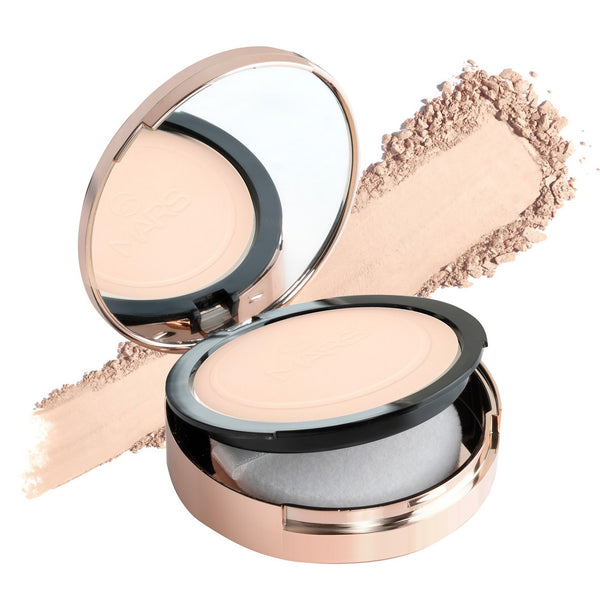 MARS Matte On Compact Powder with Applicator Puff - 02 Beige