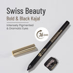 Thumbnail for Swiss Beauty Bold & Black Kajal with Sharpener - Distacart