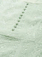 Thumbnail for Anouk Women Sea Green Ethnic Motifs Embroidered Kurta with Palazzos & With Dupatta - Distacart
