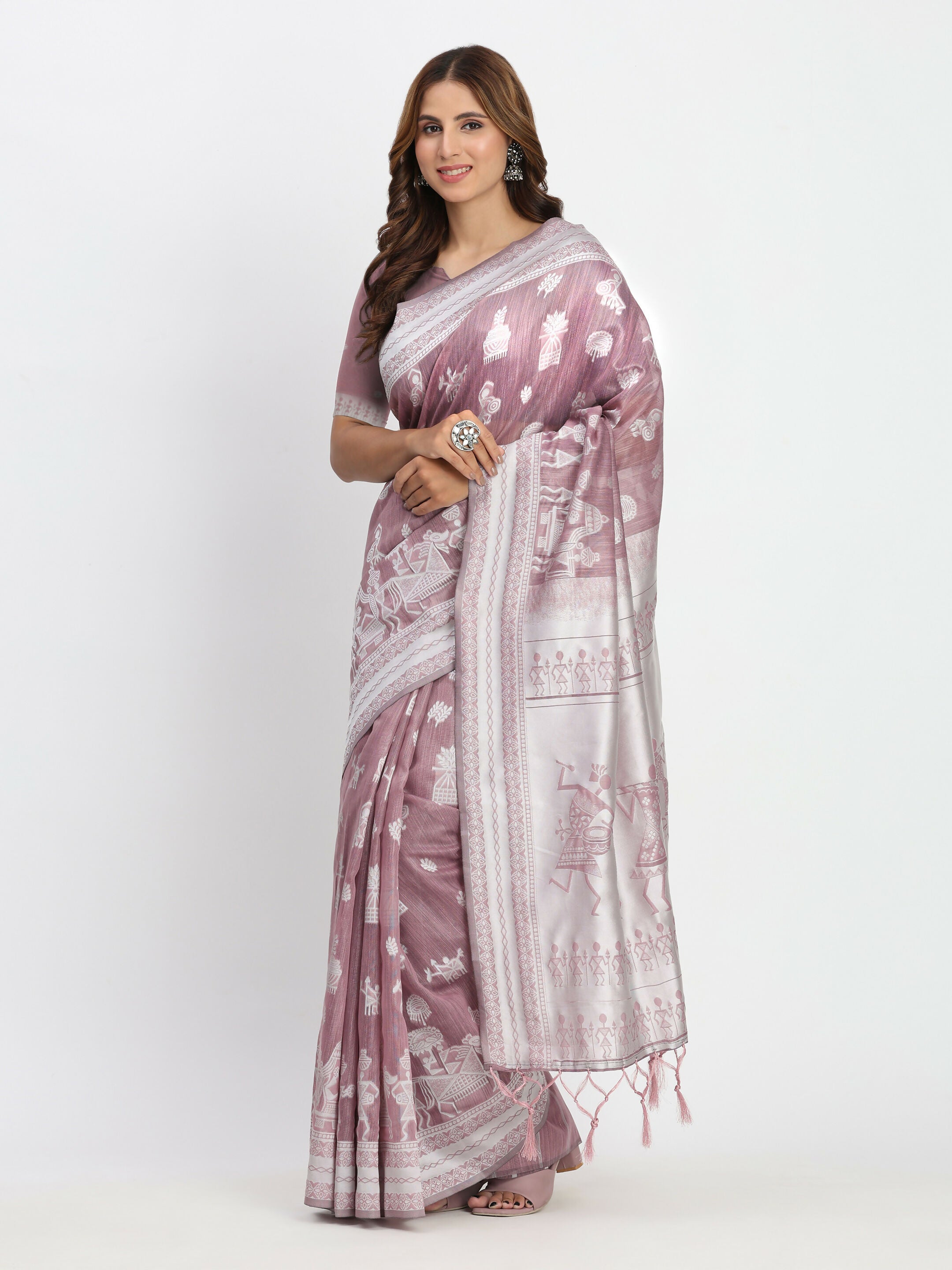 Astita Linen Cotton Sea Green Saree