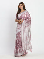 Thumbnail for Astita Linen Cotton Sea Green Saree