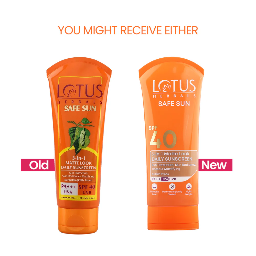 Lotus Herbals Safe Sun 3-in-1 Matte Look Daily Sunscreen - Dista
