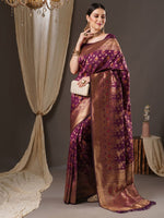 Thumbnail for Anouk Woven Design Zari Banarasi Saree - Distacart
