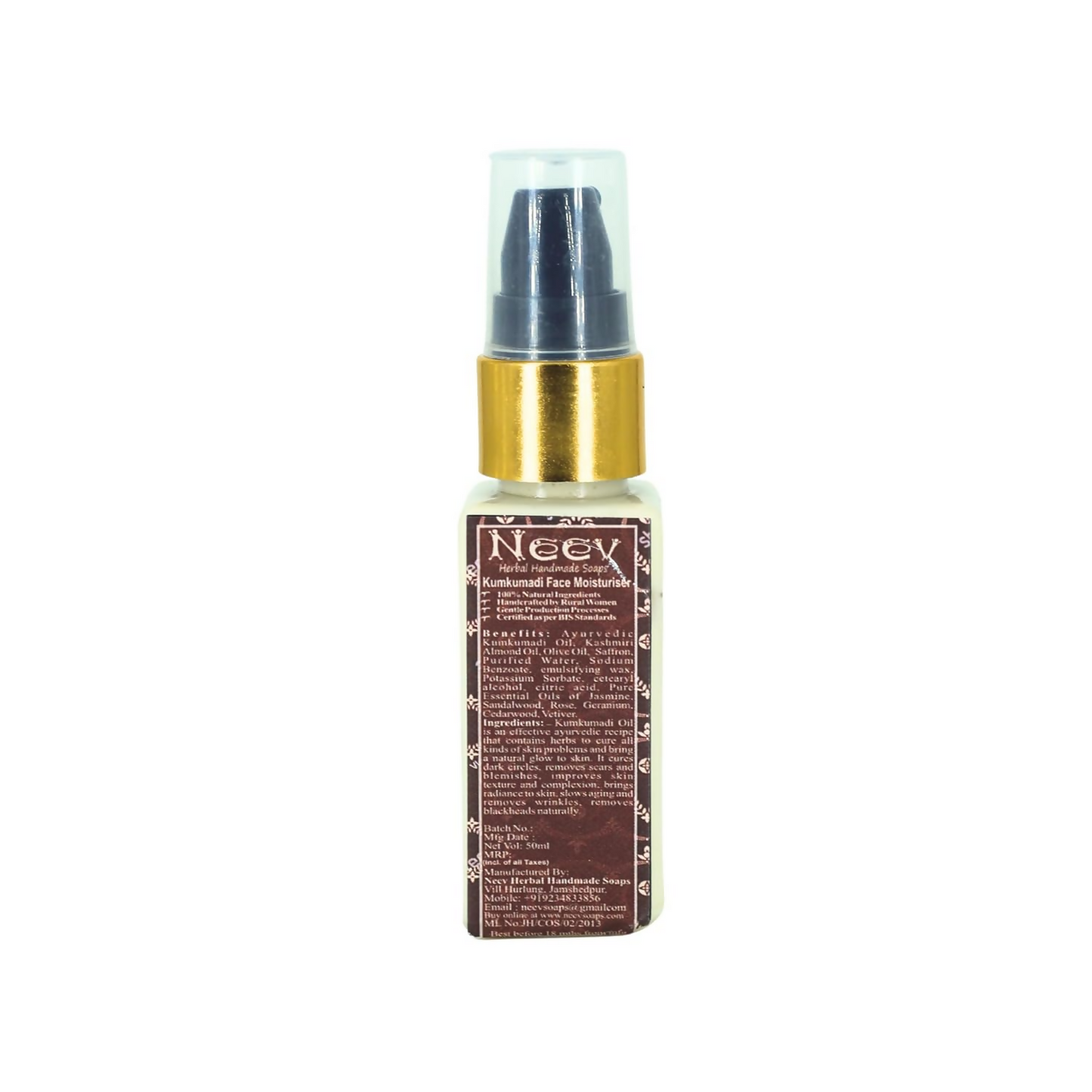 Neev Herbal Handmade Soaps Kumkumadi Face Moisturiser - Distacart