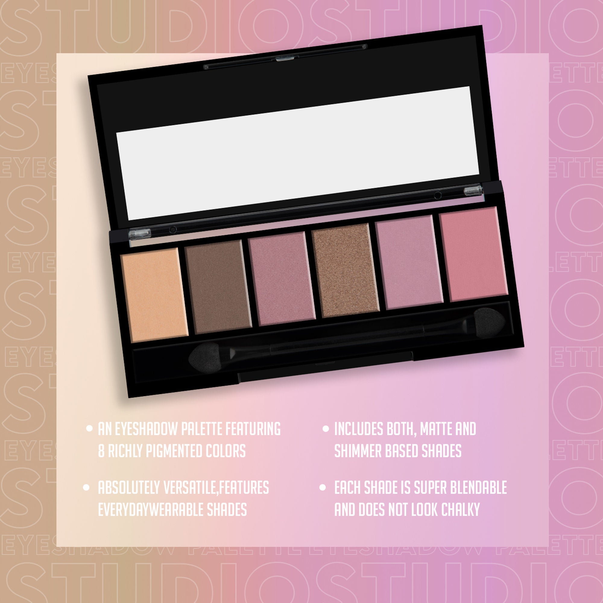 Miss Claire Makeup Studio Smokey Eyeshadow Palette - 1