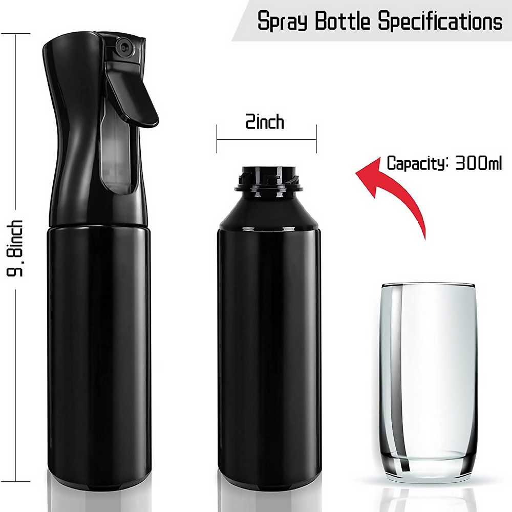 Bronson Professional Hair Spray Bottle Refillable Continuous Ultra Fine Water Mist - Dista