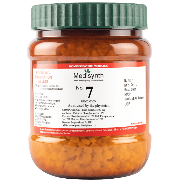 Medisynth Bio-Chemic Combination No.7 Tablets - Distacart