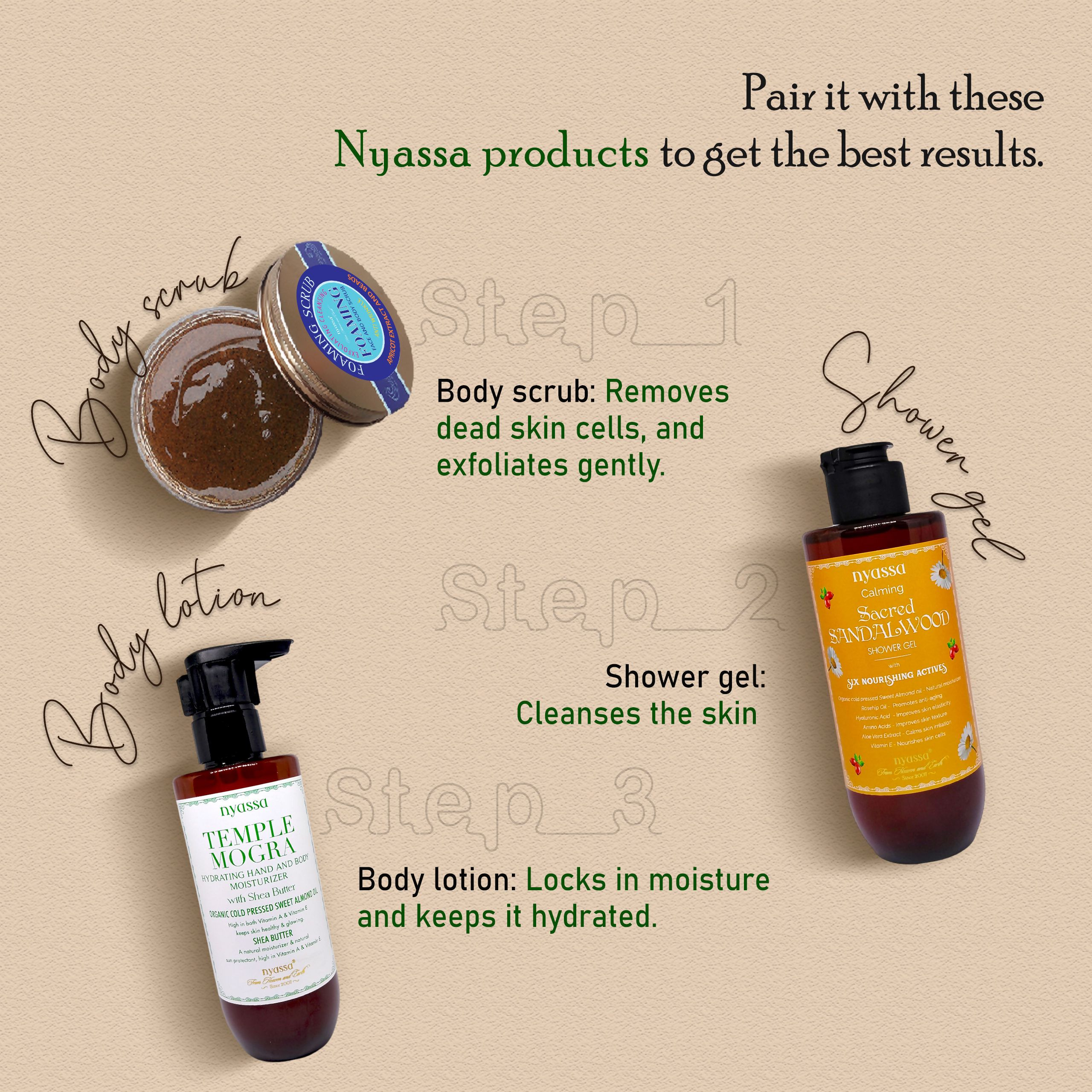 Nyassa Temple Mogra Hand And Body Moisturizer - Dista