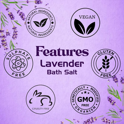 VedicAyurveda Dead Sea Salt and Lavender Bath Salt - Dista