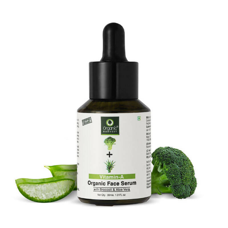 Organic Harvest Vitamin A Organic Face Serum with Broccoli & Aloe Vera - Distacart