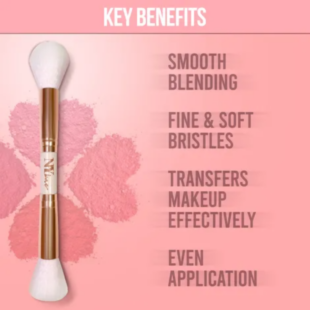 NY Bae Pro Dual Brush- Foundation & Blush