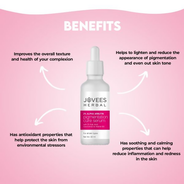 Jovees 2% Alpha Arbutin Pigmentation Cure Serum - Distacart