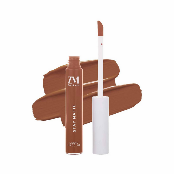 Zayn & Myza Stay Matte Liquid Lip Color - 10 Nude Binge - Distacart